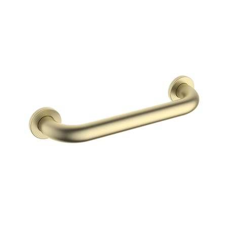 Kibi Circular 12-Inch Stainless Steel Grab Bar - Brushed Gold KGB1012BG